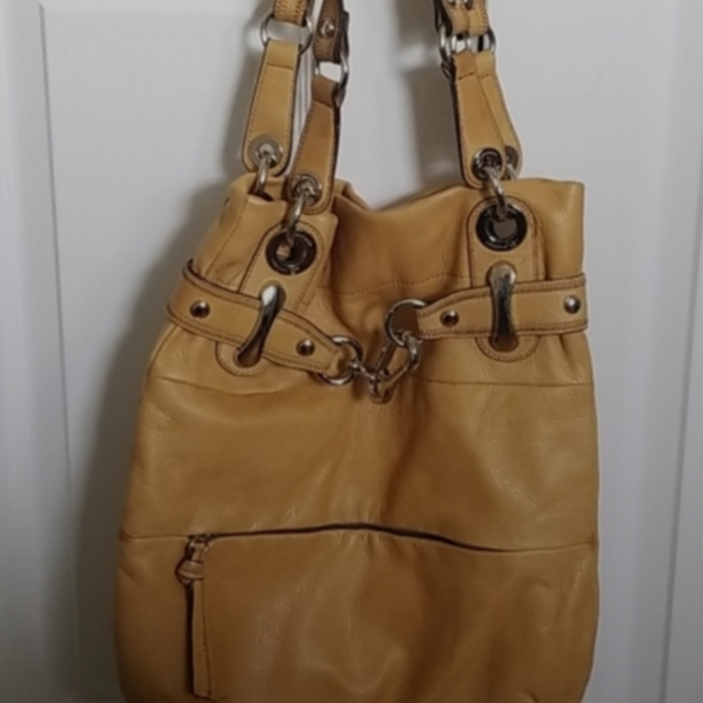 B. Makowsky Leather Shoulder Bag